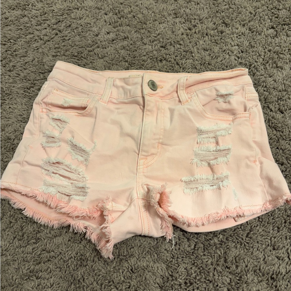 American Eagle Outfitters Light Pink Jean Shorts‎